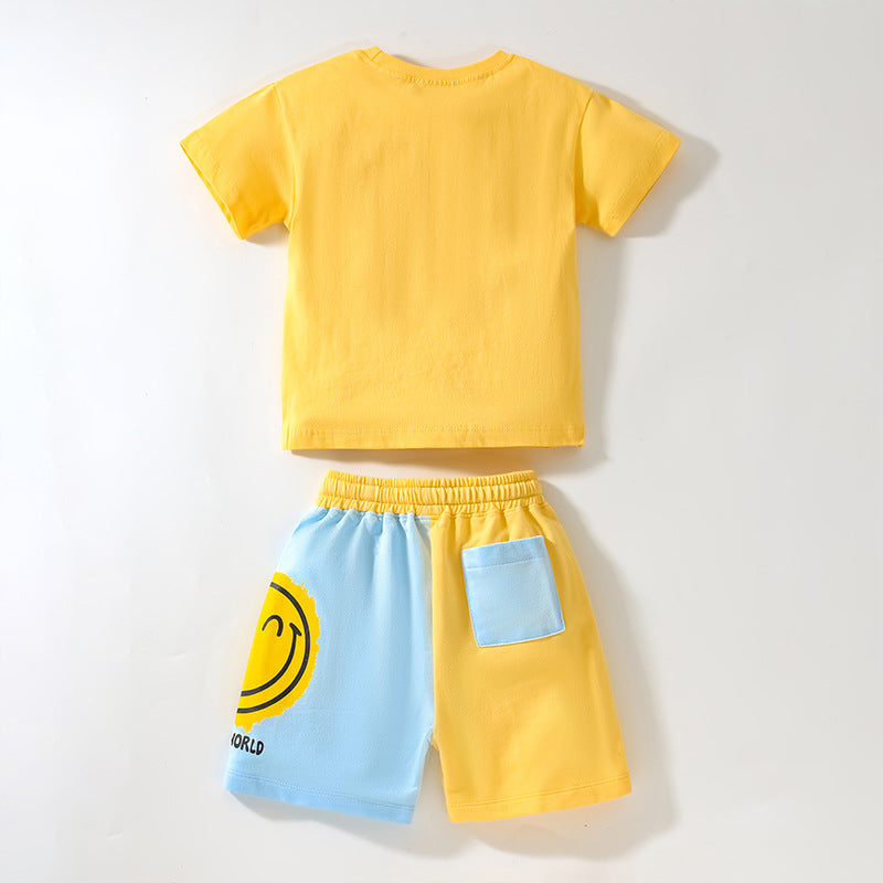 Boy, 2pc Bright Smile T-Shirt & Shorts Set