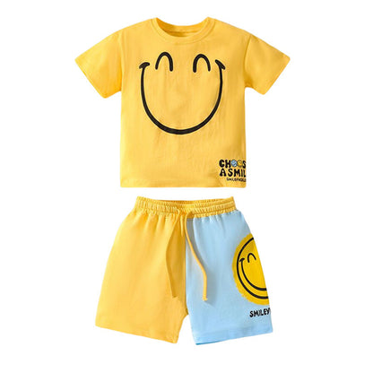 Boy, 2pc Bright Smile T-Shirt & Shorts Set